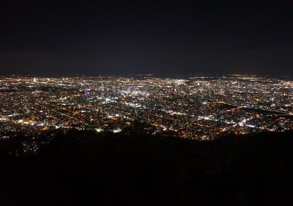 藻岩山纜車夜景